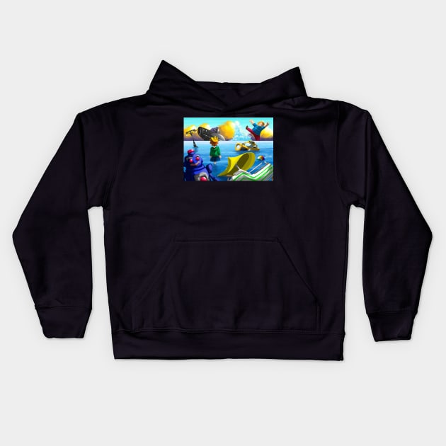 Bedtime Stories II - Weird Imaginations Kids Hoodie by Glen Bosiwang Pop Culture Bonanza!